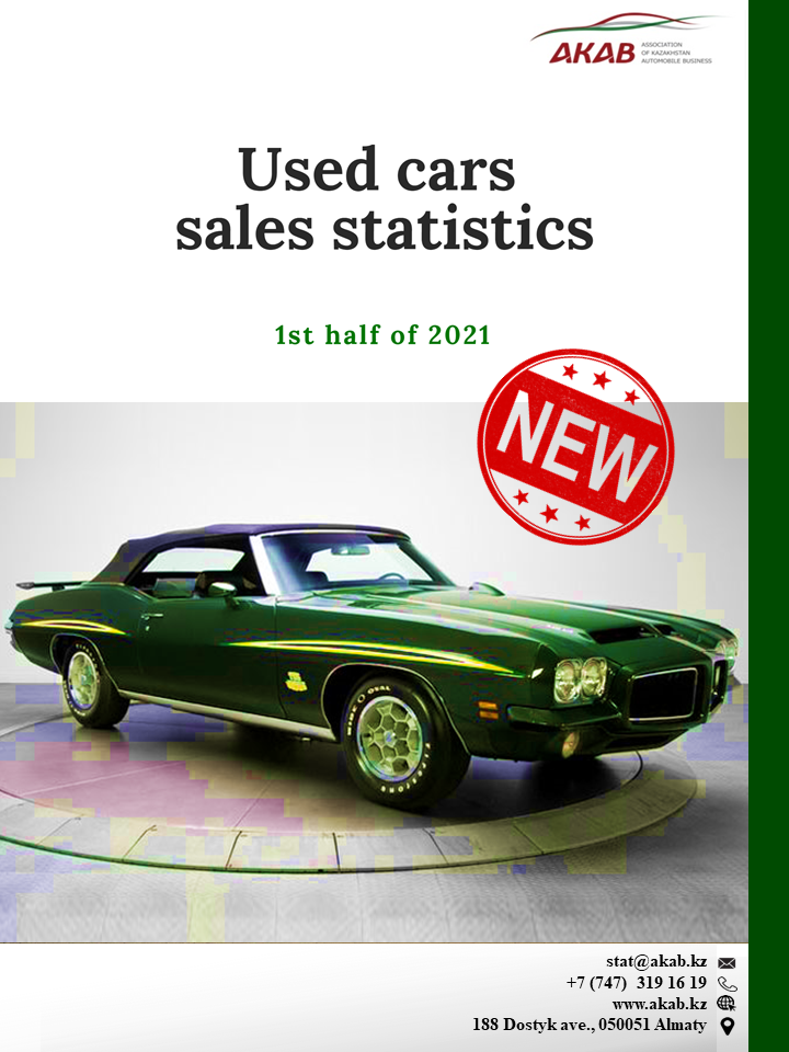 Used cars sales statistics. 1st half of 2021 - АКАБ